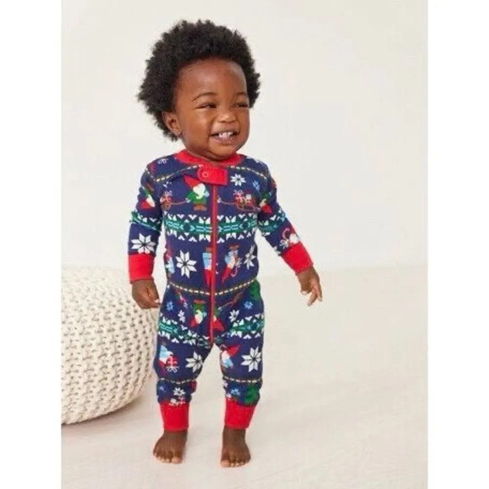Hanna Andersson Infant Baby 3-6 Mos (60) Holiday Gnome 1-Piece Sleeper BUY 2 GET